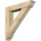 Ekena Millwork Traditional Traditional Rough Sawn Bracket w/ Offset Brace, Douglas Fir, 8"W x 40"D x 40"H BKT0806X40X40TRA01RDF - alternate 1